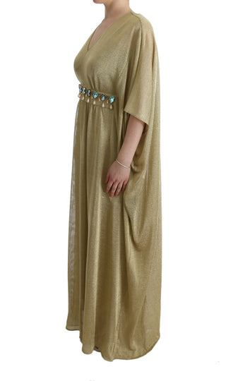 Elegant Gold Shift Gown Dress - Luxury for You