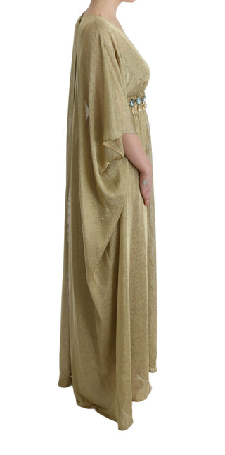 Elegant Gold Shift Gown Dress - Luxury for You