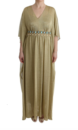 Elegant Gold Shift Gown Dress - Luxury for You