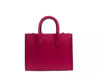 Mirella Small Leather Top Zip Shopper Tote Bag