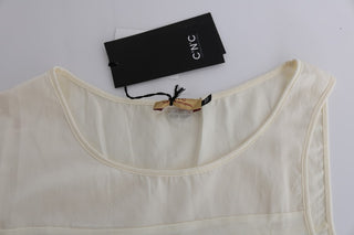 Beige Sleeveless Modal Top - Elevated Basics - Luxury for You