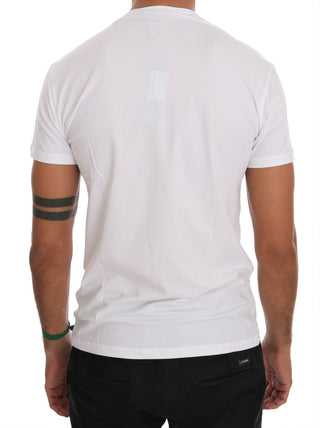 Elegant White Crew-neck Cotton T-shirt - Luxury for You