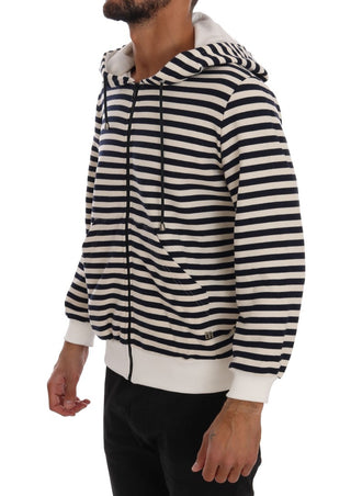 Elegant Full Zip Hooded Striped Sweater - Luxury for You