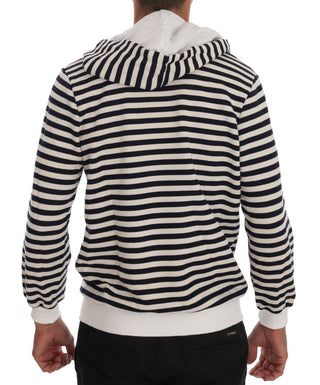 Elegant Full Zip Hooded Striped Sweater - Luxury for You