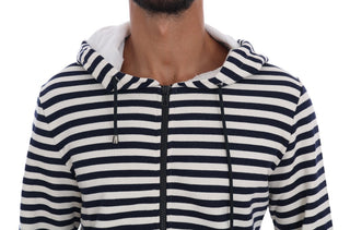 Elegant Full Zip Hooded Striped Sweater - Luxury for You