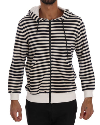 Elegant Full Zip Hooded Striped Sweater - Luxury for You