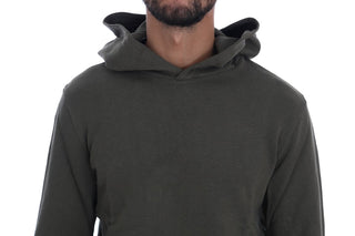 Elegant Green Cotton Hooded Sweater - Luxury for You