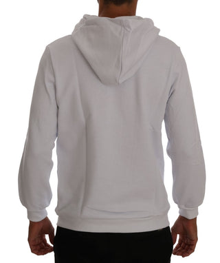 Elegant White Cotton Hooded Sweater - Luxury for You