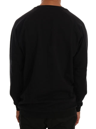 Elegant Black Cotton Crewneck Sweater - Luxury for You