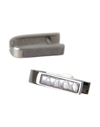 Silver Plated Pin Cufflinks