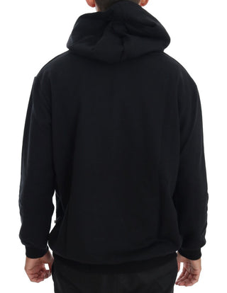 Elegant Black Cotton Hooded Sweater - Luxury for You