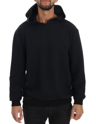 Elegant Black Cotton Hooded Sweater - Luxury for You