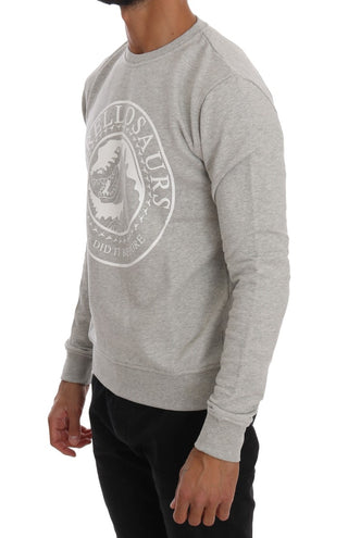 Chic Morellosaurs Crewneck Cotton Sweater - Luxury for You