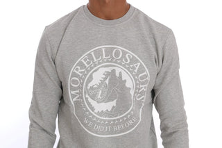 Chic Morellosaurs Crewneck Cotton Sweater - Luxury for You