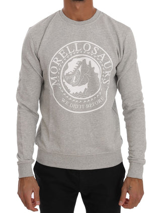 Chic Morellosaurs Crewneck Cotton Sweater - Luxury for You