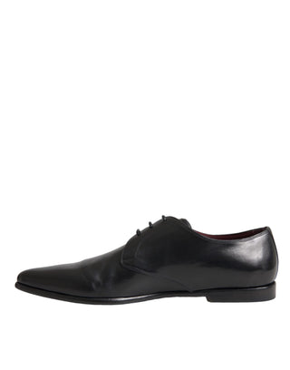 Black Leather Derby Formal Dress Men Shoes