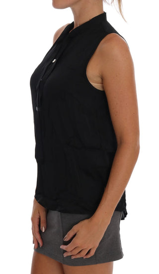 Chic Sleeveless Black Shirt Blouse - Luxury for You