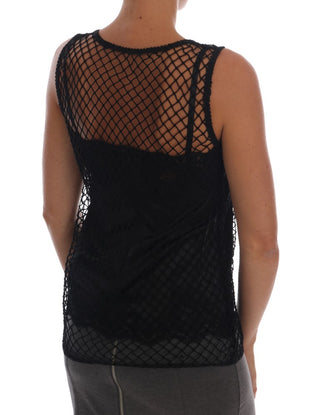 Elegant Black Lace Sleeveless Cami Blouse - Luxury for You