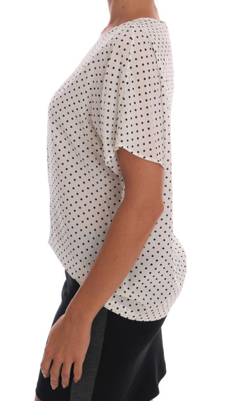 Chic Polka Dot Silk Blouse - Luxury for You