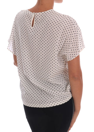 Chic Polka Dot Silk Blouse - Luxury for You