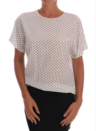 Chic Polka Dot Silk Blouse - Luxury for You