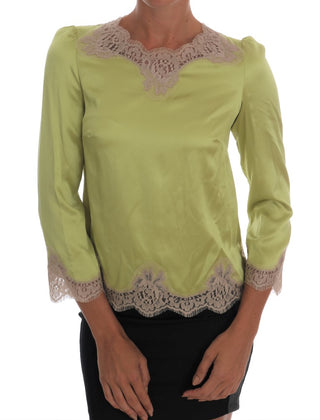 Elegant Floral Lace Silk Blouse - Luxury for You