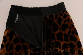 Elegant Leopard Print A-line Skirt - Luxury for You