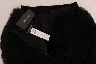 Exquisite Black Mink Fur Mini Shorts - Luxury for You