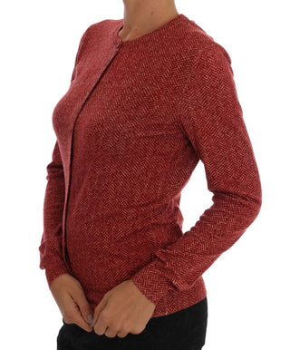 Red Wool Cardigan Sweater - Luxury for You