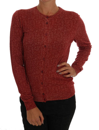 Red Wool Cardigan Sweater - Luxury for You