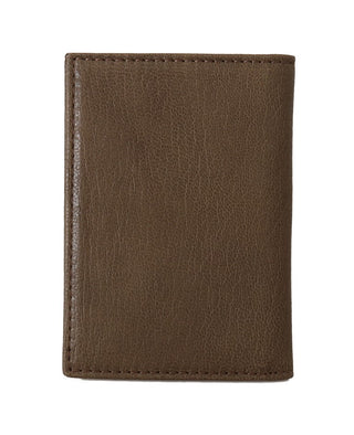 Elegant Leather Men's Wallet In Brown