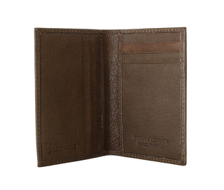 Elegant Leather Men's Wallet In Brown