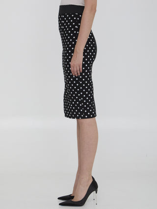 Skirt With Polka-dot Print