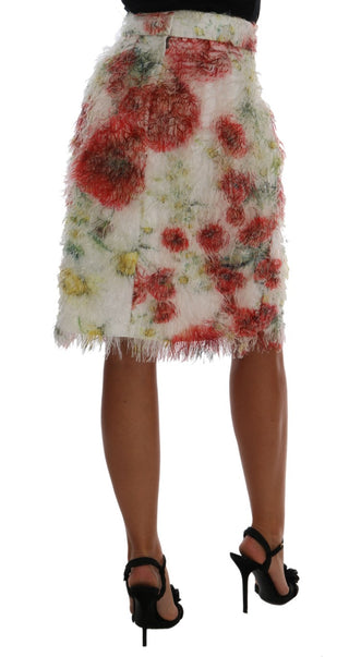 Elegant Floral High-waist Pencil Skirt - Luxury for You