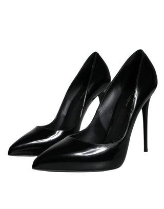 Black Patent Leather Kate Heels Pumps Shoes