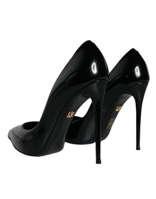 Black Patent Leather Kate Heels Pumps Shoes