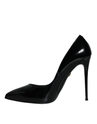 Black Patent Leather Kate Heels Pumps Shoes