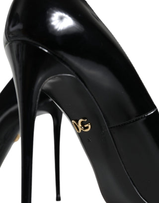 Black Patent Leather Kate Heels Pumps Shoes