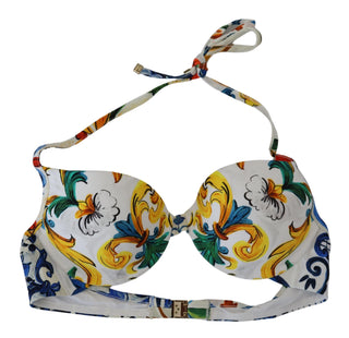 White Majolica Beachwear Swimwear Bikini Top