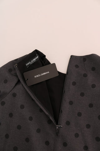 Chic Polka Dotted Wool Dress - Luxury for You