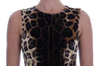 Sleeveless Leopard Mini Sheath Dress - Luxury for You