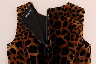 Sleeveless Leopard Mini Sheath Dress - Luxury for You