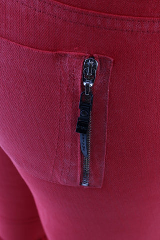 Radiant Red Super Slim Designer Jeans - Luxury for You