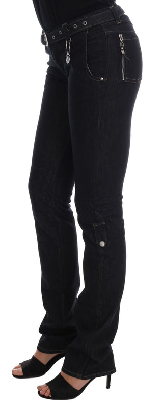 Svelte Dark Blue Cotton Slim Jeans - Luxury for You