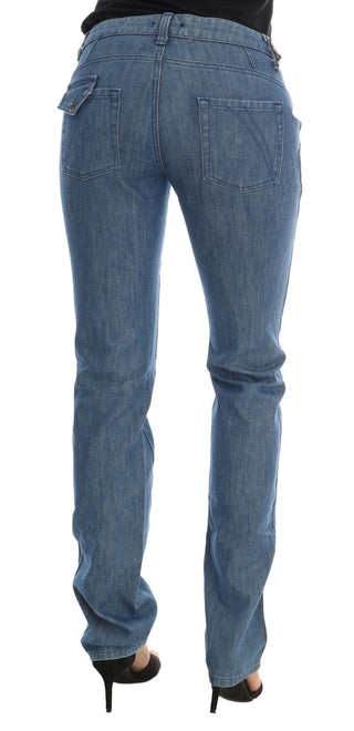 Super Slim Blue Wash Cotton Jeans - Luxury for You