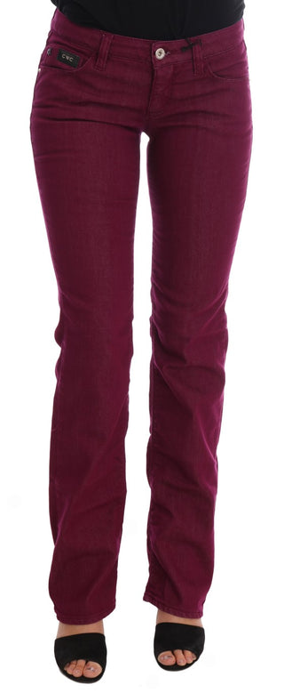 Sleek Red Straight Fit Luxury Jeans - Luxury for You