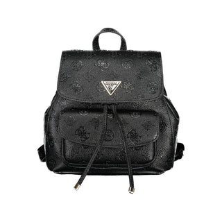 black leather backpack