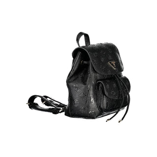 black leather backpack