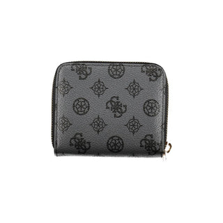 gray leather purse