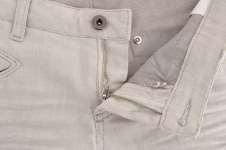 Chic White Slim-fit Stretch Jeans - Luxury for You